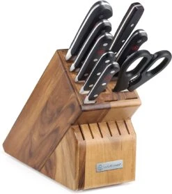 Wusthof Classic - 9 Pc. Knife Block Set, Acacia