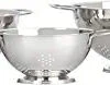 Le Creuset Set Of 3 Stackable Colanders - Stainless Steel