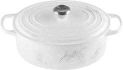 Le Creuset6 3/4 Qt. Signature Oval Dutch Oven W/Stainless Steel Knob - Marble- Personalized Engraving Available