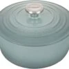 Le Creuset 5 1/2 Qt. Signature Round Dutch Oven W/Stainless Steel Knob - Sea Salt- Personalized Engraving Available
