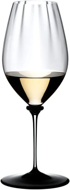 Riedel Fatto A Mano Performance Riesling Wine Glass, 21 Ounce, Black Base