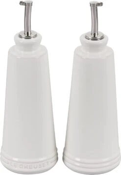 Le Creuset 10 Oz. Signature Oil & Vinegar Set - White