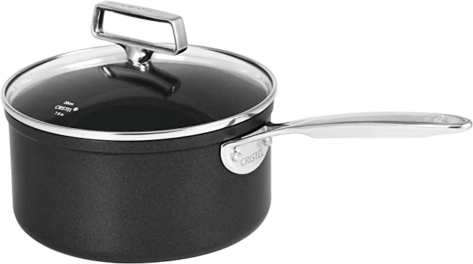 Cristel Castel'Pro Ultralu Non Stick Saucepan W/Lid - 1.5 Qt. 1 Cristel Castel'Pro Ultralu Non Stick Saucepan W/Lid - 1.5 Qt.