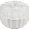 Le Creuset 12 Oz. Stoneware Pumpkin Round Cocotte - White