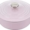 Le Creuset 2 3/4 Qt. Enameled Cast Iron Classic Shallow Round Dutch Oven W/ Stainless Steel Knob - Shallot- Personalized Engraving Available