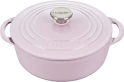 Le Creuset 2 3/4 Qt. Enameled Cast Iron Classic Shallow Round Dutch Oven W/ Stainless Steel Knob - Shallot- Personalized Engraving Available