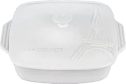 Le Creuset 2 3/4 Qt. Covered Square Casserole Eiffel Tower - White