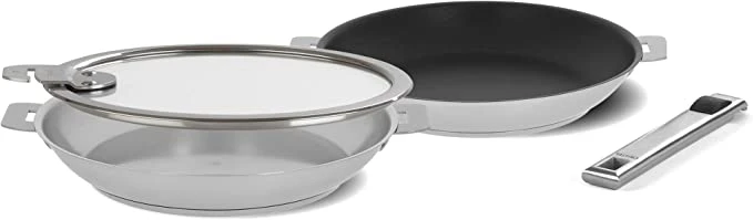 Cristel Strate Stainless Steel 4 Pc Frying Pan Set 1 Cristel Strate Stainless Steel 4 Pc Frying Pan Set