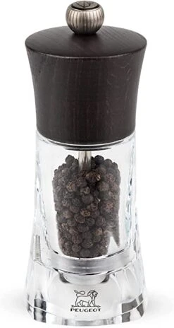 Peugeot Oleron Pepper Mill Acrylic/Wood Chocolate 14cm/5"