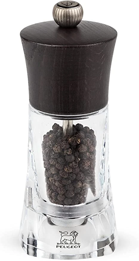 Peugeot Oleron Pepper Mill Acrylic/Wood Chocolate 14cm/5" 1 Peugeot Oleron Pepper Mill Acrylic/Wood Chocolate 14cm/5"