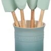 Le Creuset Craft Series 5-Piece Utensil Set W/Crock - Sea Salt