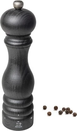Peugeot - Paris U'Select Manual Pepper Mill - Adjustable Grinder - Beechwood, Graphite Finish