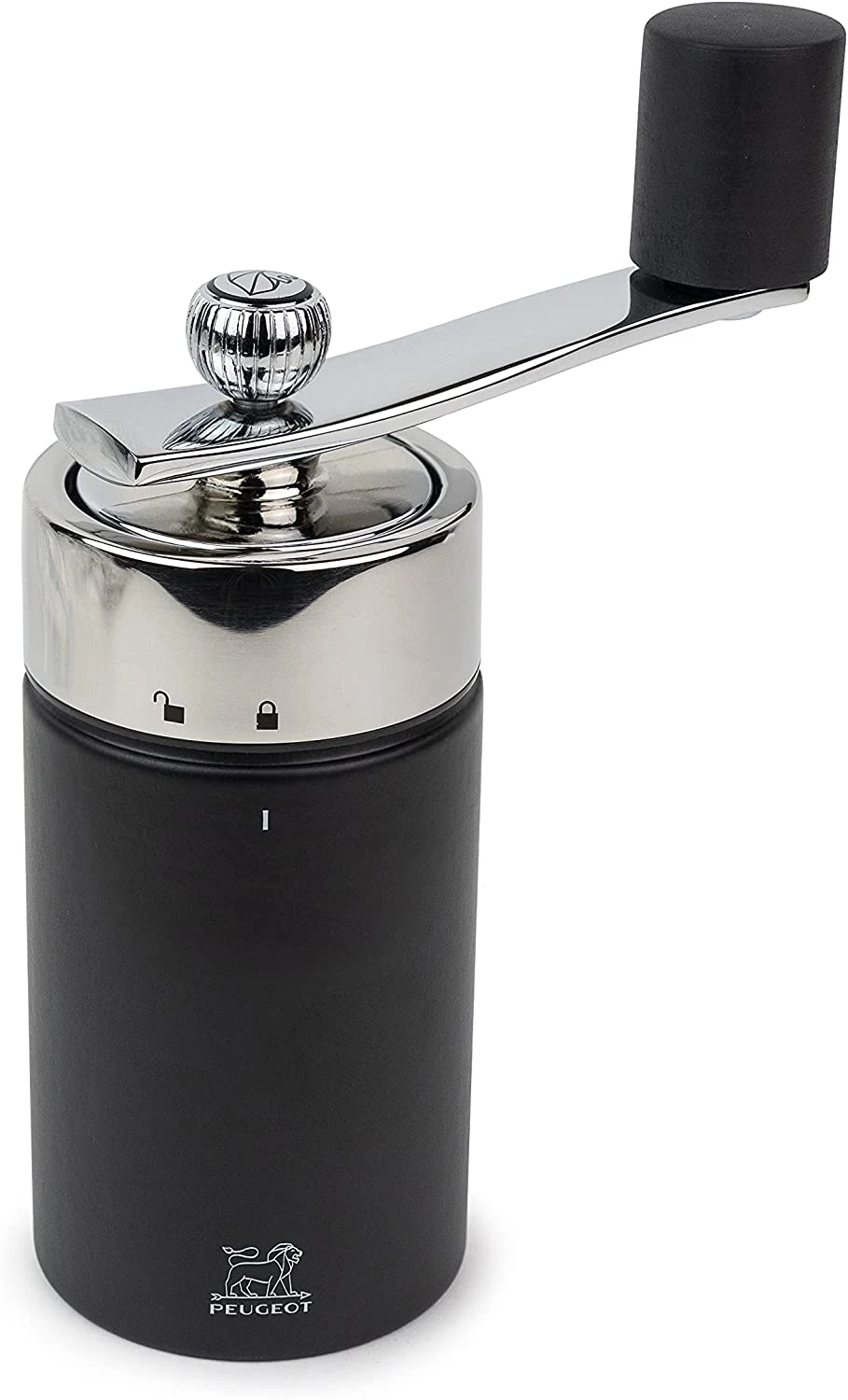 Peugeot Isen Nutmeg Mill, Wood, Black 15cm/5.9in 1 Peugeot Isen Nutmeg Mill, Wood, Black 15cm/5.9in