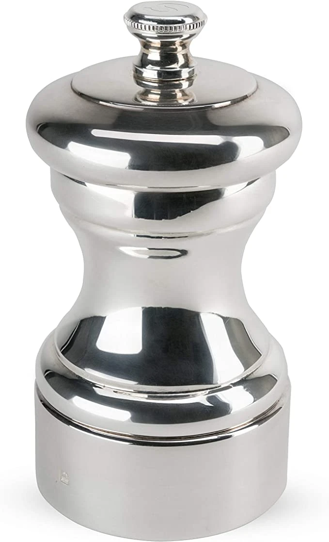 Peugeot Mignonnette Silver Plated Salt Mill - 10cm/4" 1 Peugeot Mignonnette Silver Plated Salt Mill - 10cm/4"