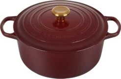 Le Creuset 7 1/4 Qt. Signature Round Dutch Oven W/Gold Knob - Rhone