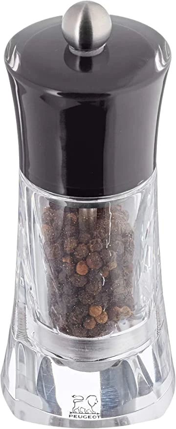 Peugeot Molene Pepper Mill Acrylic Black - 14cm/5" 1 Peugeot Molene Pepper Mill Acrylic Black - 14cm/5"