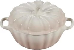 Le Creuset 12 Oz. Stoneware Pumpkin Round Cocotte - Meringue