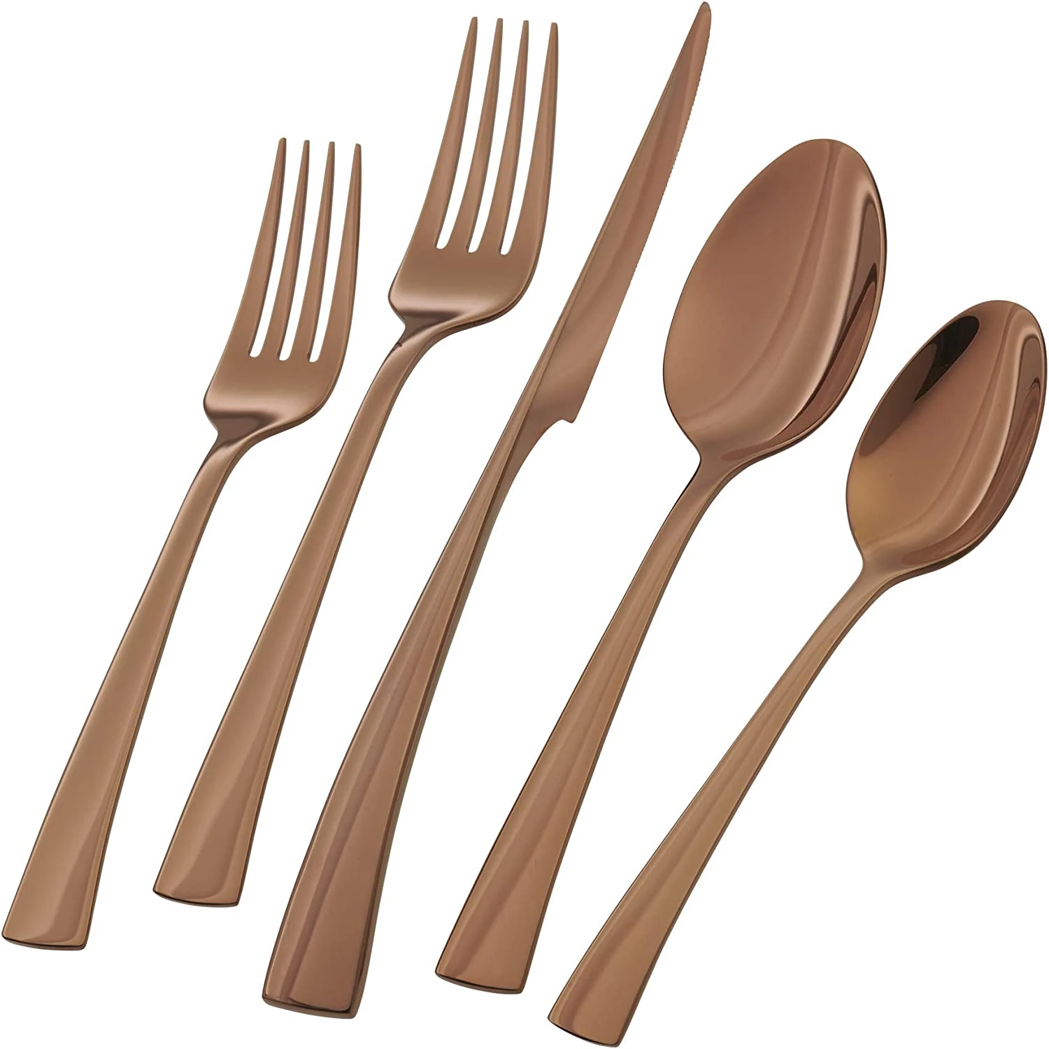 Henckels Zwilling Bellasera Rose Gold 20 Pc. 18/10 Stainless Steel Flatware Set 1 Henckels Zwilling Bellasera Rose Gold 20 Pc. 18/10 Stainless Steel Flatware Set