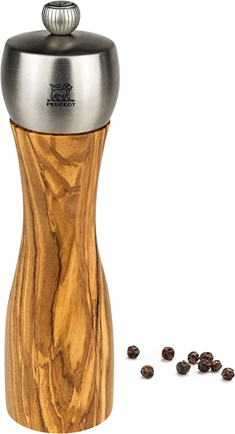 Peugeot Fidji Pepper Mill Olive Wood - 20cm/8" 1 Peugeot Fidji Pepper Mill Olive Wood - 20cm/8"
