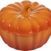 Le Creuset 12 Oz. Stoneware Pumpkin Round Cocotte - Persimmon