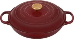 Le Creuset 3 1/2 Qt. Signature Braiser W/Gold Knob - Rhone