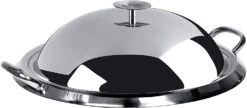 Cristel 3-ply Stainless Steel Plancha Grill With Lid - 13.5"
