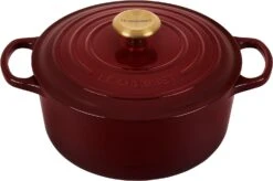 Le Creuset 3 1/2 Qt. Signature Round Dutch Oven W/Gold Knob - Rhone