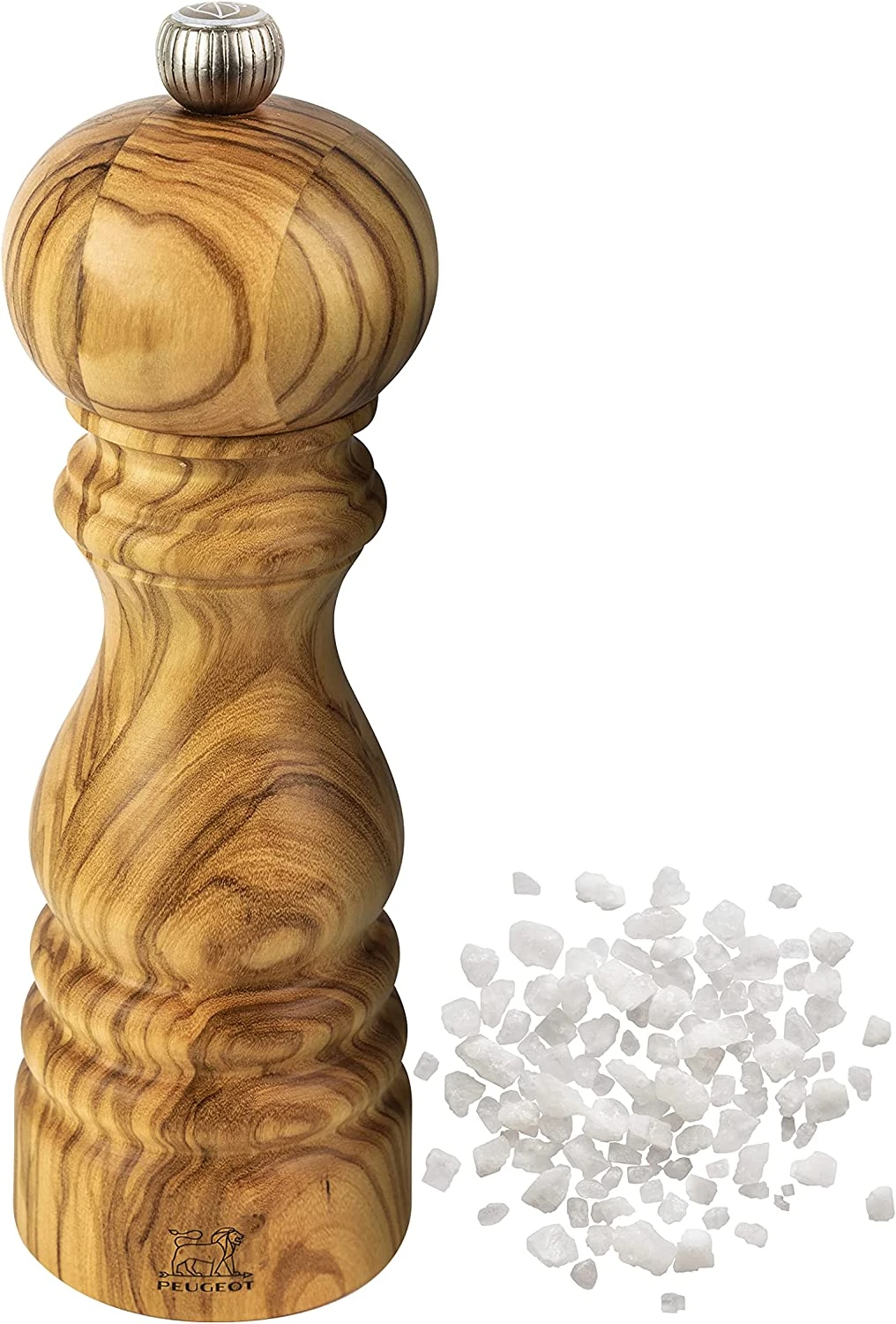 Peugeot Paris Olivier Salt Mill 18cm - 7in Olive Wood 1 Peugeot Paris Olivier Salt Mill 18cm - 7in Olive Wood