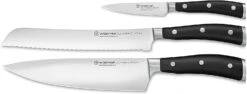 Wusthof Classic Ikon - 3 Pc. Starter Knife Set- Personalized Engraving Available