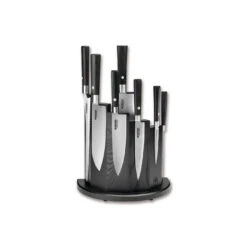 Boker Damascus Black 8-Pc Knife Block Set