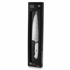 Cangshan 8" Chef Knife - White -Le Creuset Central cangshan 8 chef knife white inset4