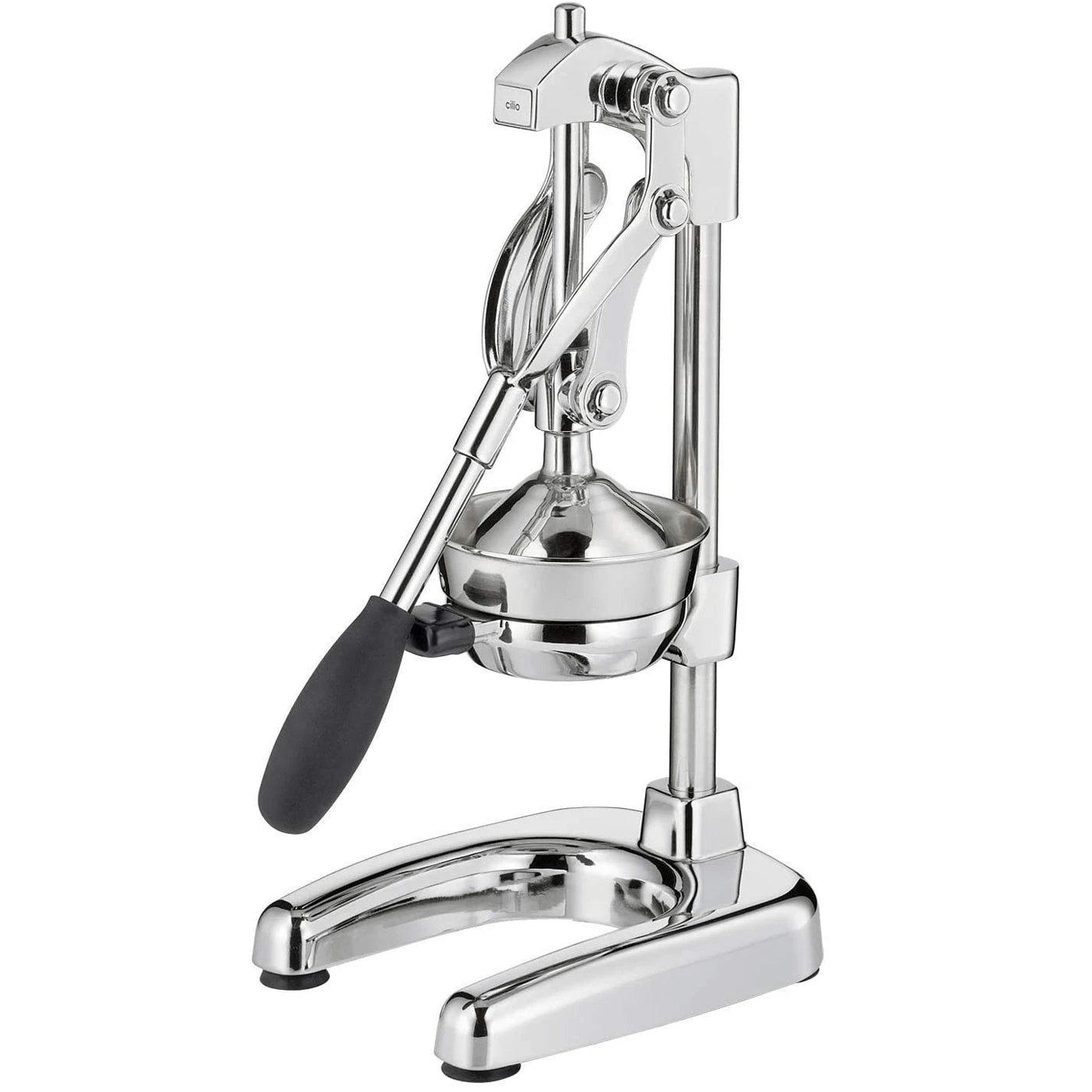 Cilio Commercial Grade Citrus Press -Silver Polished 1 Cilio Commercial Grade Citrus Press -Silver Polished