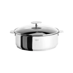 Cristel Casteline Removable Handle - 5 Qt Non-Stick Saute Pan W/Lid