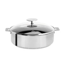Cristel Mutine Removable Handle - 4.5 Qt Non-Stick Saute Pan W/Lid