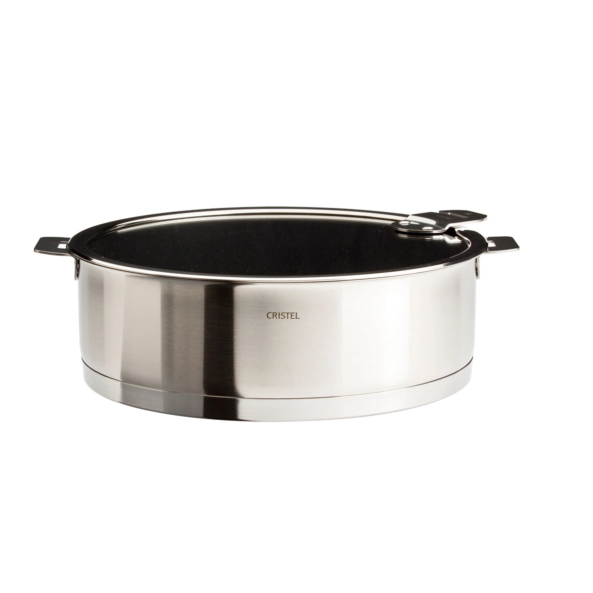 Cristel Strate Removable Handle - 4.5 Qt Non-Stick Saute Pan W/Lid 1 Cristel Strate Removable Handle - 4.5 Qt Non-Stick Saute Pan W/Lid