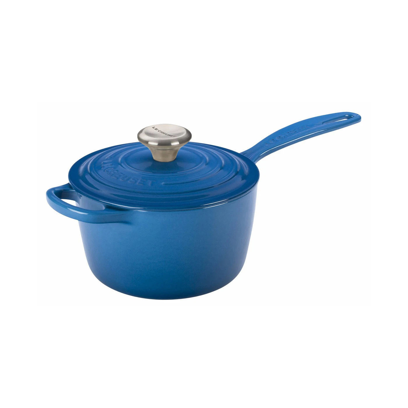 Le Creuset 1 3/4 Qt. Signature Saucepan W/Stainless Steel Knob - Marseille 1 Le Creuset 1 3/4 Qt. Signature Saucepan W/Stainless Steel Knob - Marseille