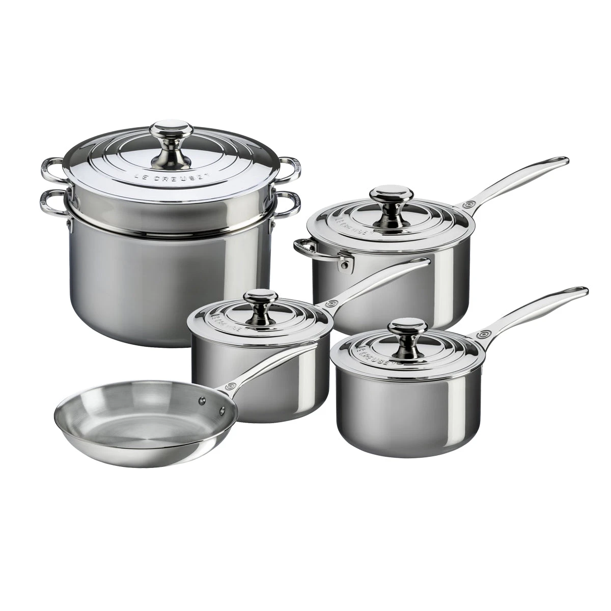 Le Creuset 10-Piece Set - Stainless Steel 1 Le Creuset 10-Piece Set - Stainless Steel