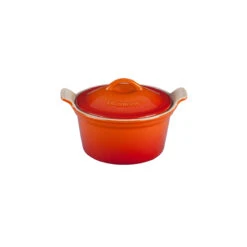 Le Creuset 18 Oz. (6 1/4") Heritage Covered Cocotte - Flame