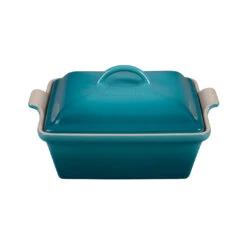 Le Creuset 2 1/2 Qt. (9") Heritage Covered Square Casserole - Caribbean