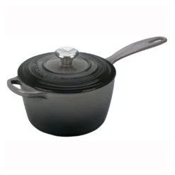 Le Creuset 2 1/4 Qt. Signature Saucepan W/Stainless Steel Knob - Oyster- Personalized Engraving Available
