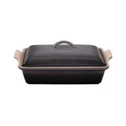 Le Creuset 4 Qt. (12" X 9") Heritage Covered Rectangular Casserole - Oyster
