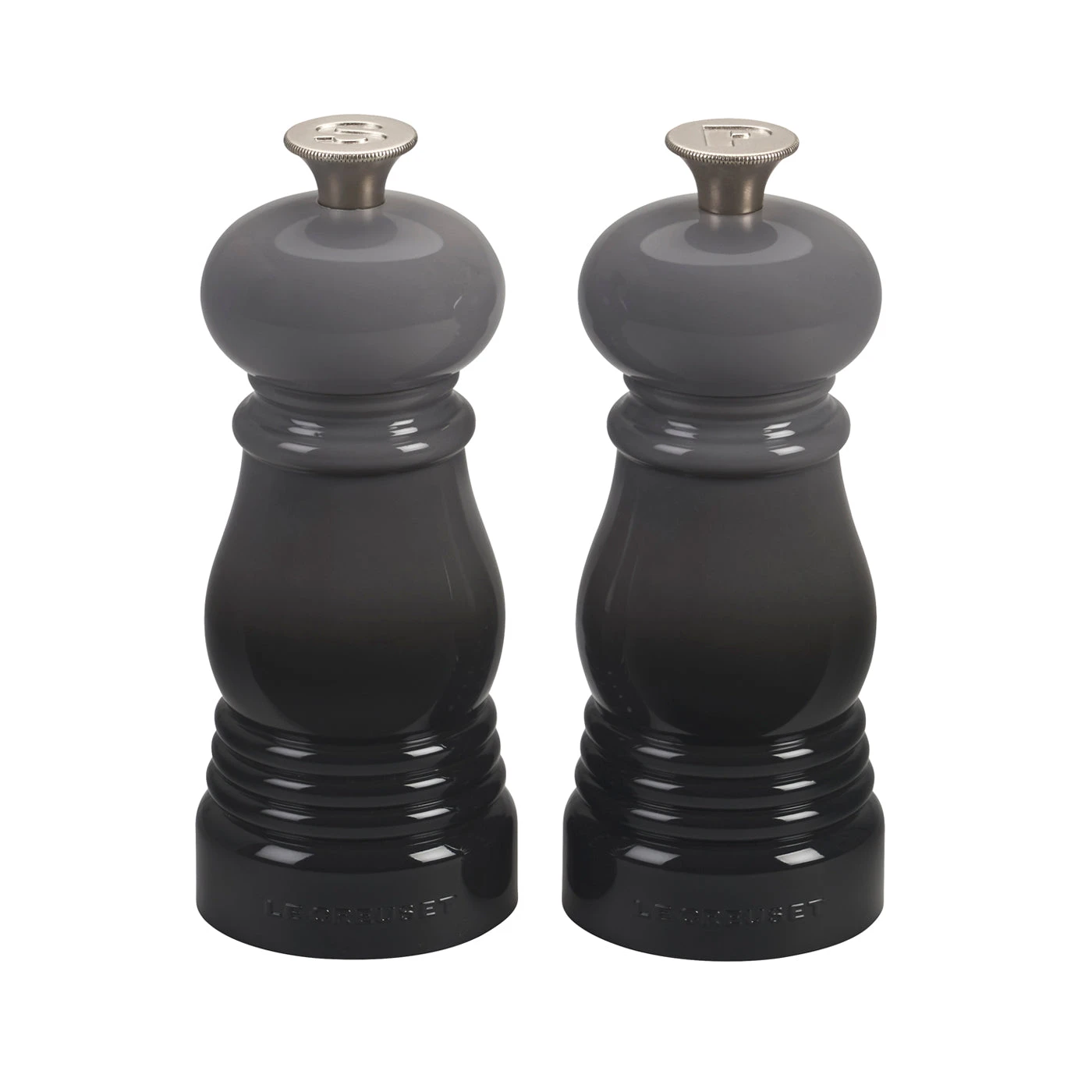 Le Creuset 5" X 2" Petite Salt And Pepper Mill Set - Oyster 1 Le Creuset 5" X 2" Petite Salt And Pepper Mill Set - Oyster