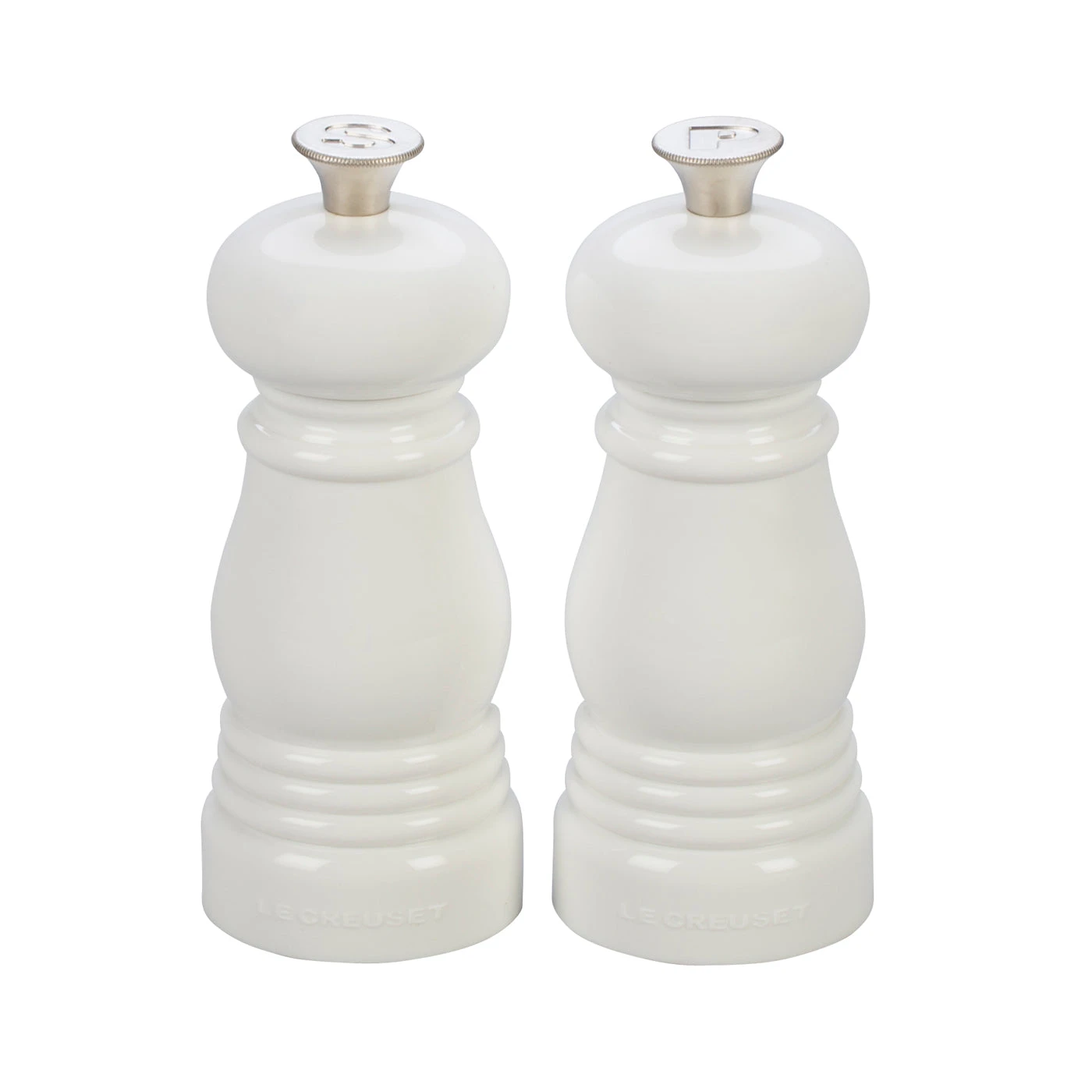 Le Creuset 5" X 2" Petite Salt And Pepper Mill Set - White 1 Le Creuset 5" X 2" Petite Salt And Pepper Mill Set - White