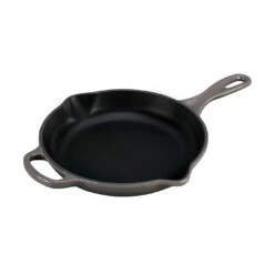 Le Creuset 9" (1 3/8 Qt.) Signature Cast Iron Handle Skillet - Oyster