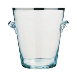 Peugeot Champagne Bucket - Glass With Platinum Accent