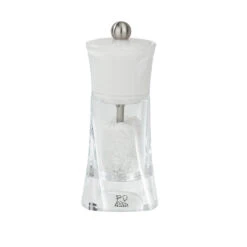 Peugeot Molène White Clear/White Acrylic Salt Mill - 14cm/5.5"