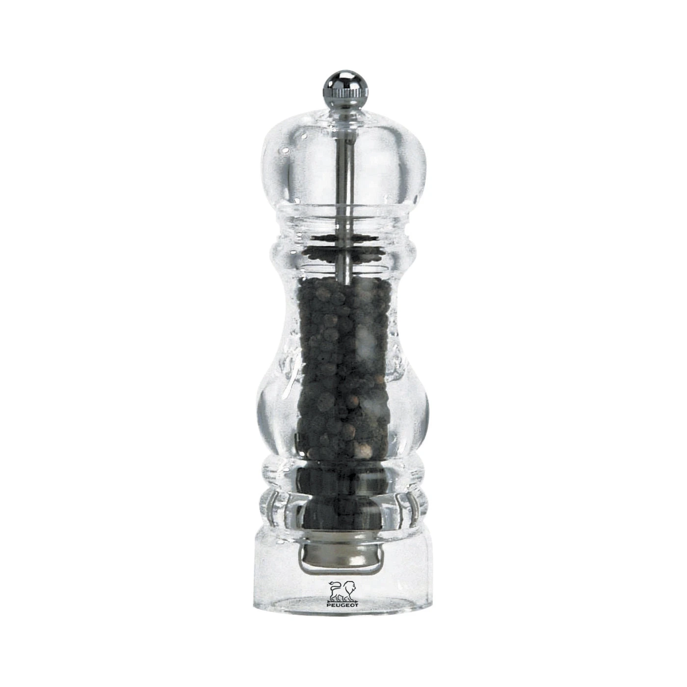 Peugeot Nancy Clear Acrylic Pepper Mill - 18cm/7" 1 Peugeot Nancy Clear Acrylic Pepper Mill - 18cm/7"