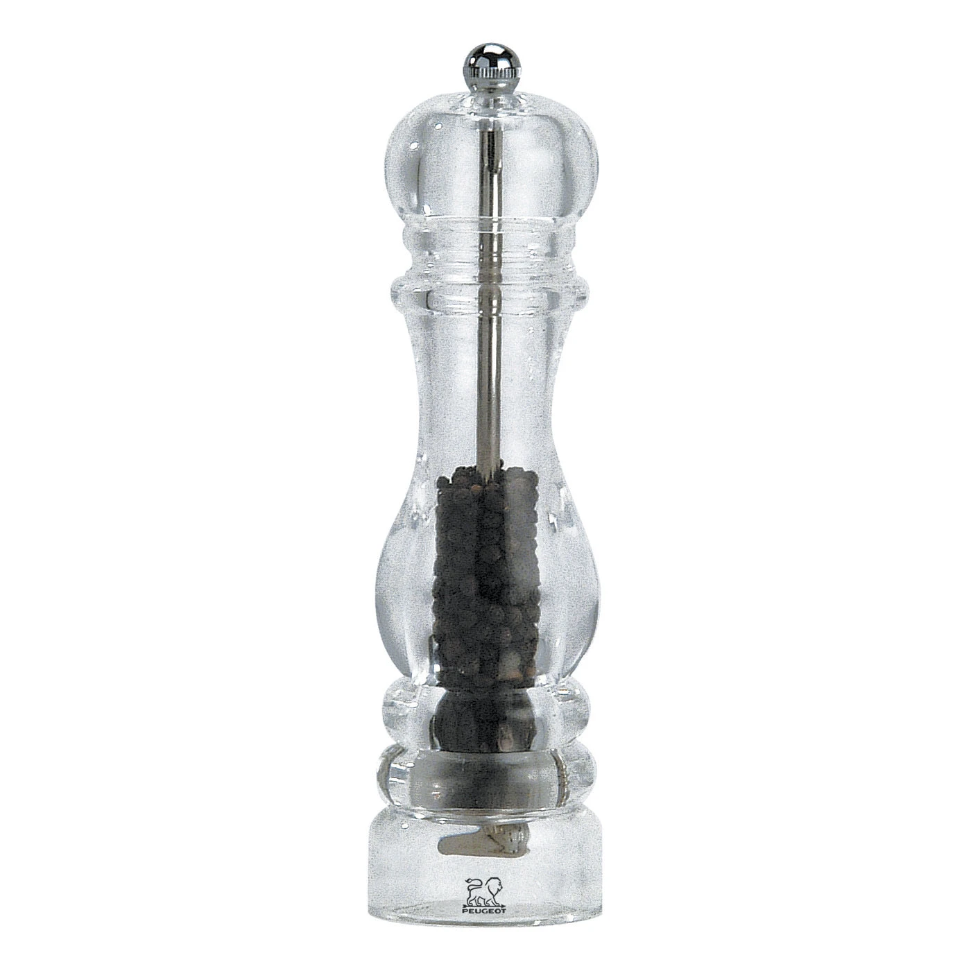 Peugeot Nancy Clear Acrylic Pepper Mill - 22cm/8.75" 1 Peugeot Nancy Clear Acrylic Pepper Mill - 22cm/8.75"