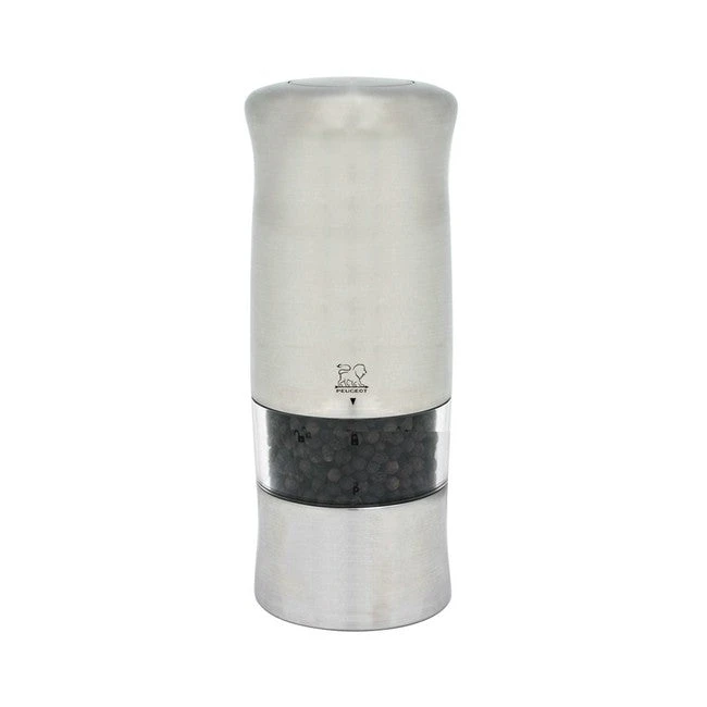Peugeot Zeli Electric Brushed Nickel Plate Pepper Mill 14cm/5.5" 1 Peugeot Zeli Electric Brushed Nickel Plate Pepper Mill 14cm/5.5"