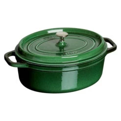 Staub Oval Cocotte - 7Qt - Basil